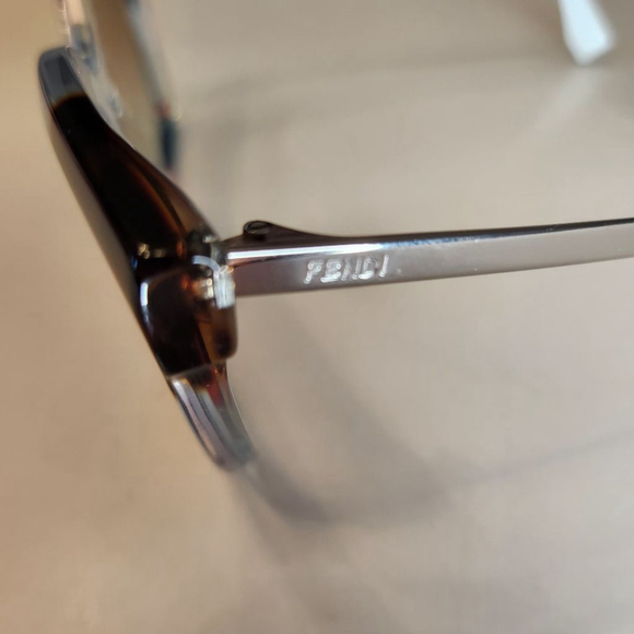 Fendi Designer Sunglasses FF0179-TKVE6 in Azure Crystal 53mm Authentic Oversized - Picture 12 of 15